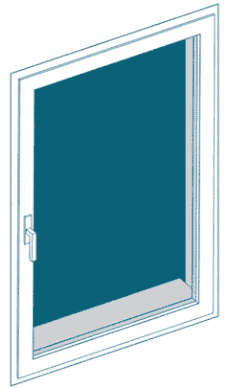 Ventana Abatible Eje Horizontal