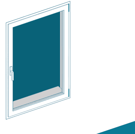 Ventana Abatible Eje Vertical